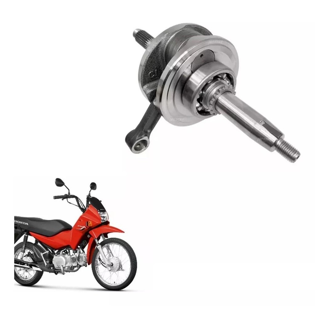 Virabrequim Completo Honda Pop 100 07/15 | Shopee Brasil