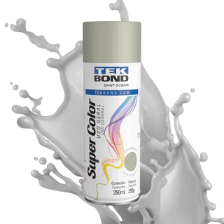 Tinta Spray Primer Fundo Preparador SuperColor Uso Geral 350ml Tekbond Aerossol Secagem Rápida Gesso Cerâmica Aerosol