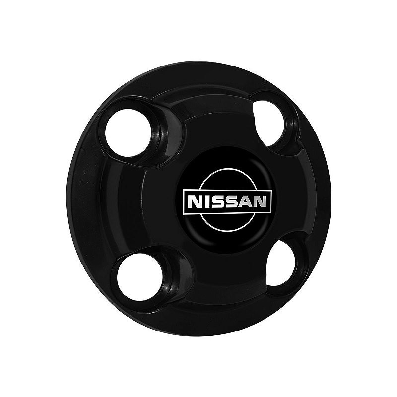 Calota Central New Cap Preto Nissan March Livina Sentra Versa