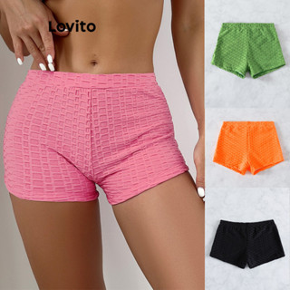 Lovito Sunkini Liso com Estampa em Jacquard para Mulheres LNL36159 (Laranja Queimado/Rosa Quente/Verde/Preto)