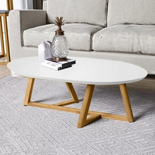 Mesa de Centro Classic Oval Branca