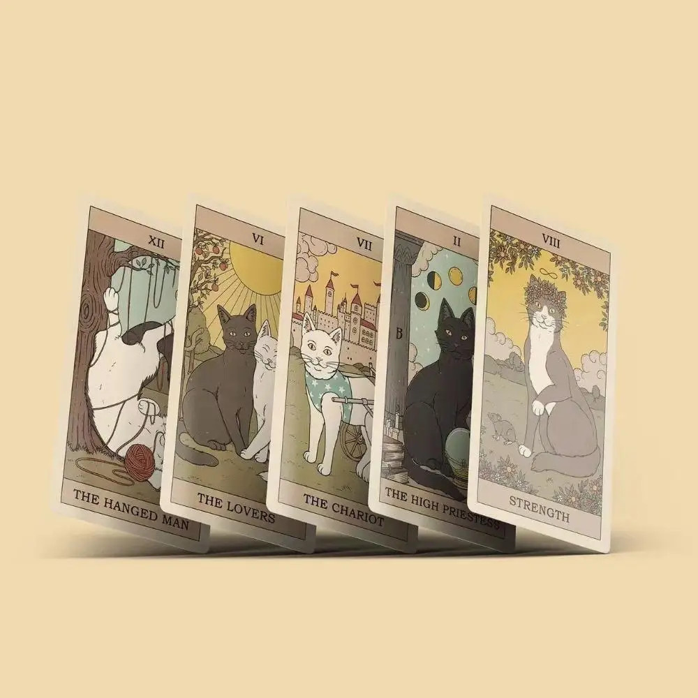 10.3*6cm Cats Rule the Earth Tarot: 78-Card Deck for the Feline ...