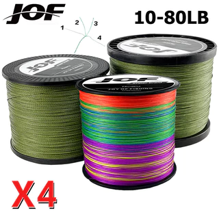 JOF 300M 500M 1000M 8 Cordões Linha De Pesca Micro Fly Fishing Line  Trançada Extrema Fina Lisa Para PE Multifilamento De