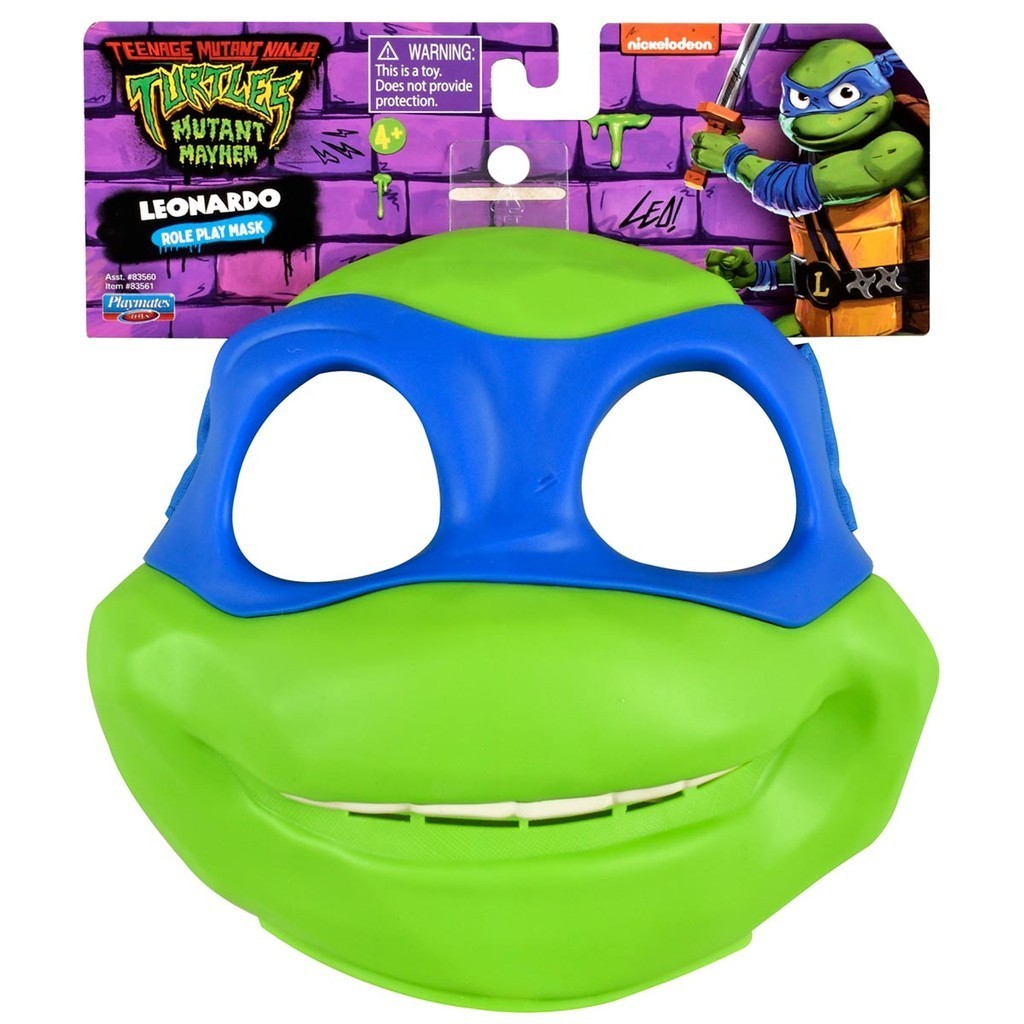 Máscara Role Play do Leonardo - As Tartarugas Ninja | Shopee Brasil