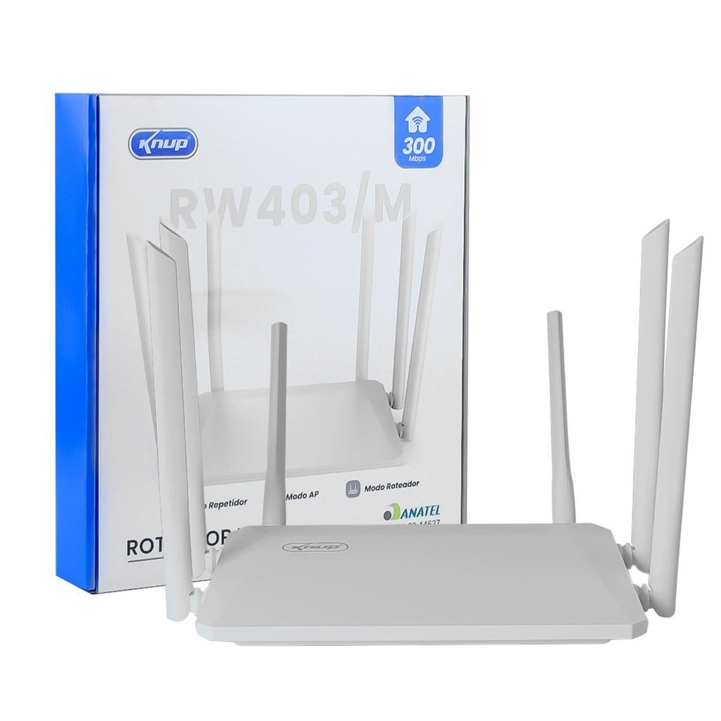 Roteador WiFi Repetidor Ampliador Internet Wireless 300Mbps