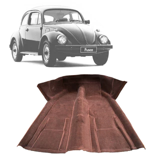 Carpete Assoalho Moldado VW Fusca 1980 1981 Marrom