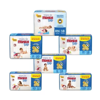 Fralda Turma da Monica Jumbinho RN/P/M/G/XG/XXG em Oferta na Shopee