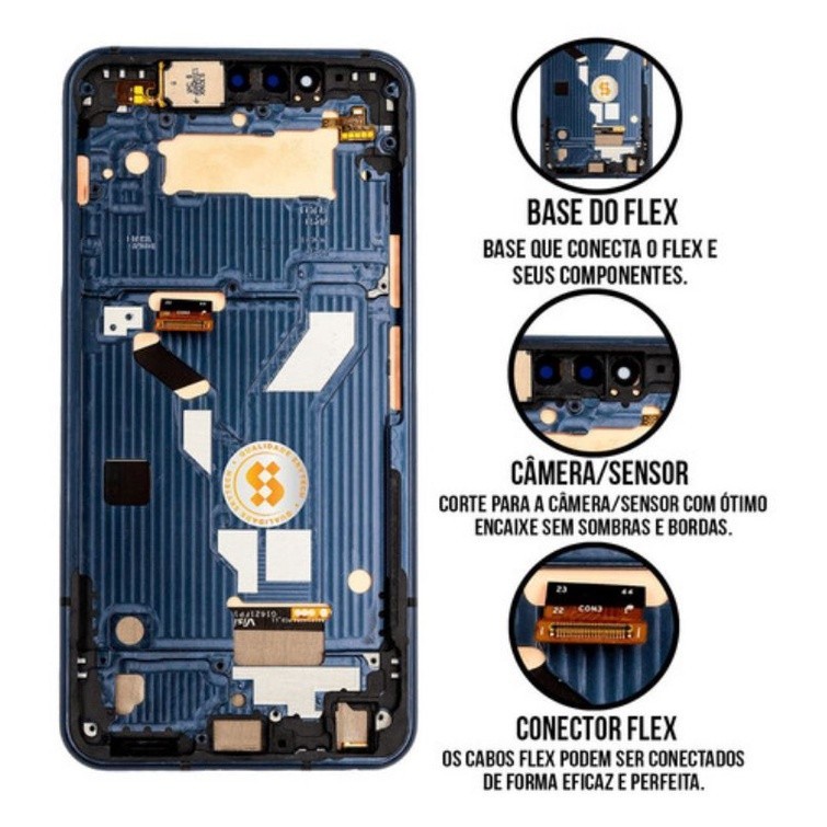 Flex De Connexion Pour LG G8s ThinQ – Câble Plat Pour Touche Home Et Lecteur D'empreinte, Neuf
