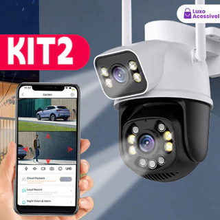 Câmera Inteligente Segurança De Vigilância Externa IP66 Dupla MB-A28