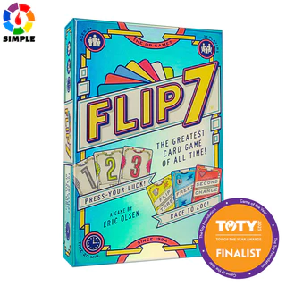 Flip 7, the ultimate blend of pushing your luck and strategy, fast-paced addictive card game, learn and easy to teach,