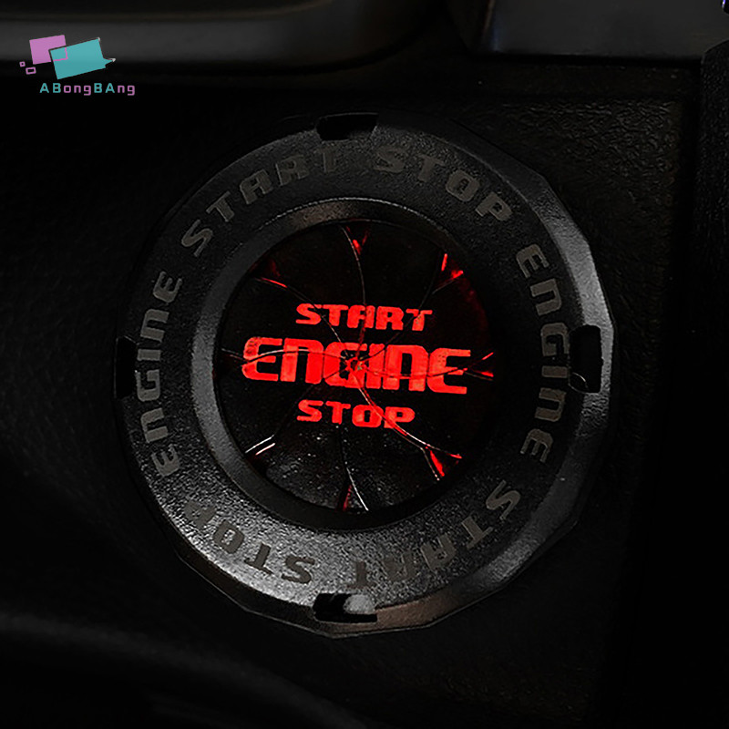 Abongbangbang Botão De Partida Rotativo Tampa Do Motor De Giro Automático Acessórios Decorativos