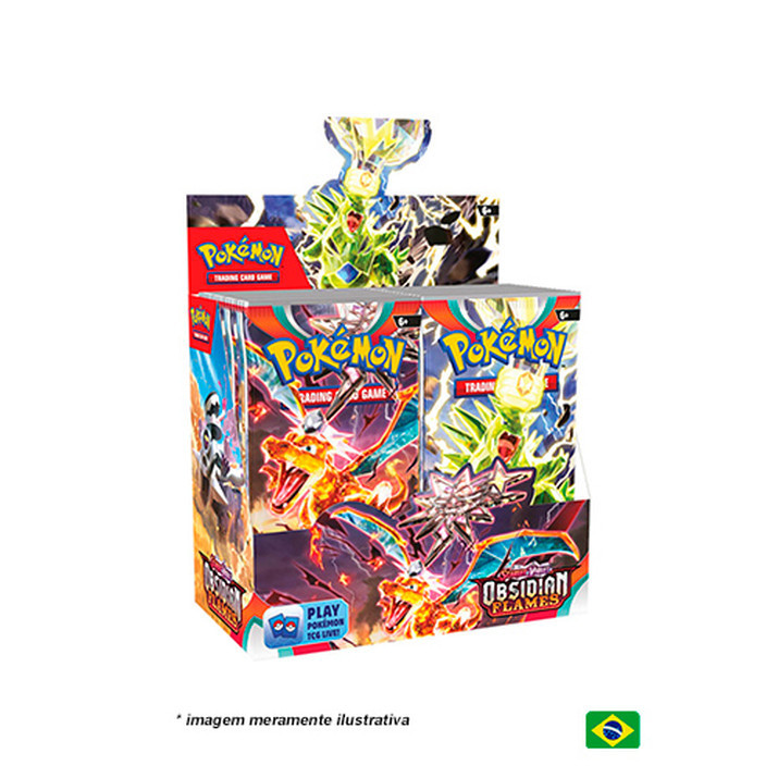 Caixa de Booster -Escarlate e Violeta 3 - Obsidiana em Chamas