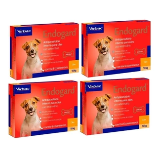 Endogard Virbac Cães 10kg - 6 Comprimidos - 4 Unidades