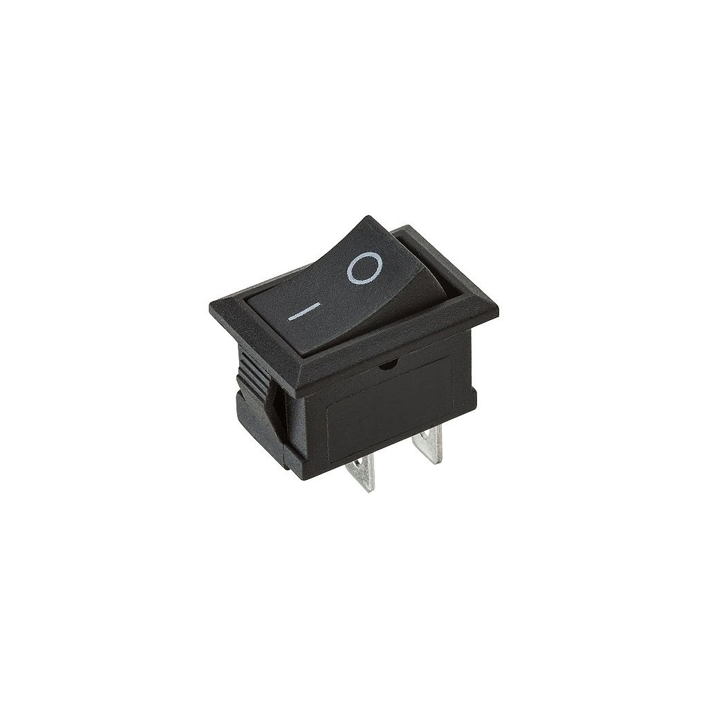 Mini Chave Gangorra KCD11-101 2 Terminais (Preta)
