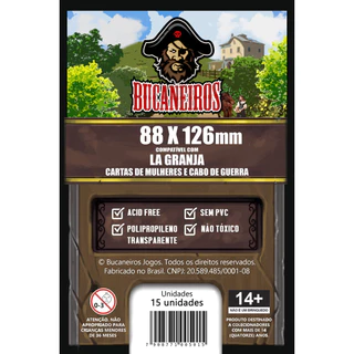 Sleeve Bucaneiros 88 x 126 mm La Granja - 15 unidades