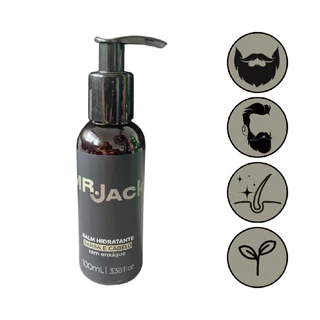 Balm Hidratante Barba Cabelo Sem Enxague Mr Jack 100Ml