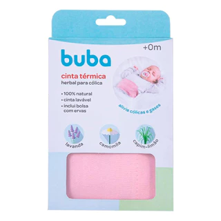 Cinta Térmica Herbal Para Cólica Bebê Rosa 14187 Buba