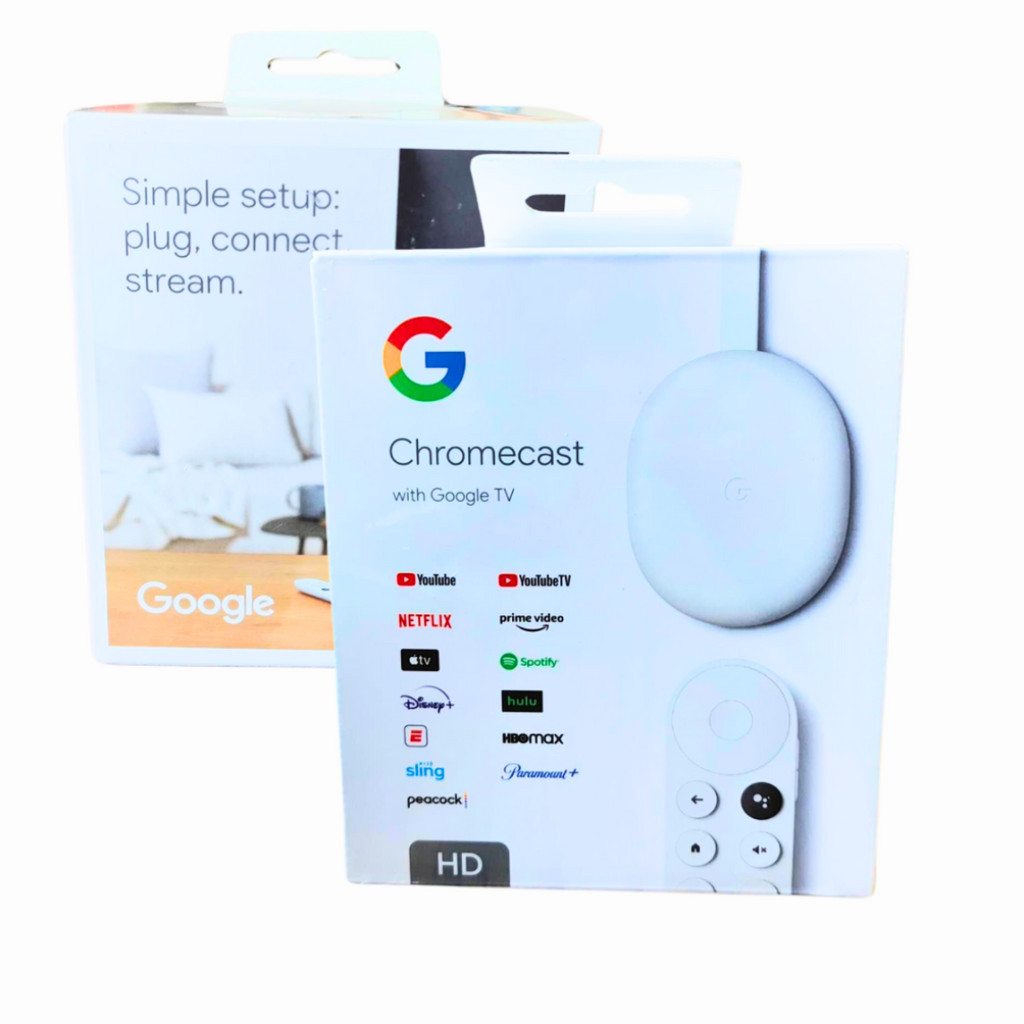 ChromeCast Google 4ª Geração De Voz Hd 8gb Branco Com 2gb Original Modelo GA03131