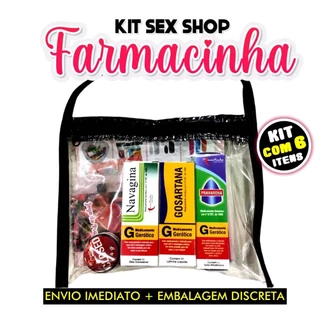 kit sex shop Erótico Com 6 itens Farmacinha sexy shop produtos