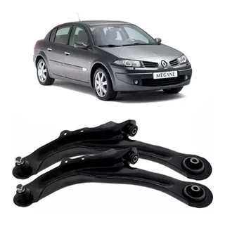 Par Bandeja Renault Megane 2006 A 2012 Completo com Pivô e Bucha Novas