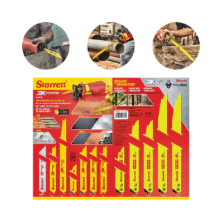 Kit 12 Pcs Lamina Serra Sabre King Cut Demolicao Starrett