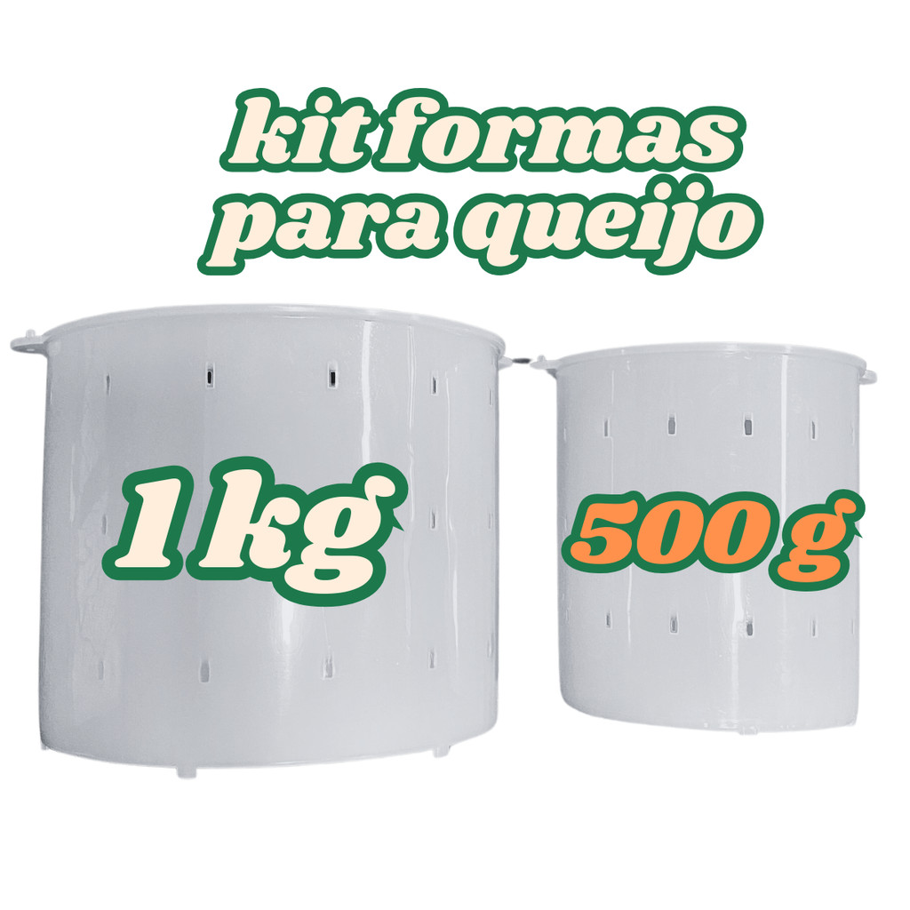 KIT 2 FORMA PARA QUEJJO 1KG E 500G QUEIJO MINAS E RICOTA | Shopee Brasil