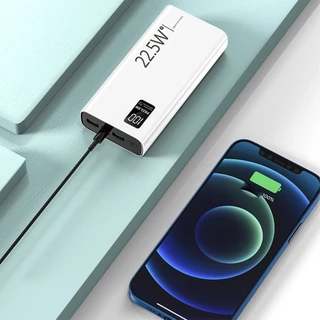 Power Bank Turbo 20000mAh 22.5W Carregamento Rápido com Tela LCD - Original e Eficiente