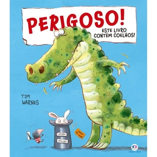 Livro Perigoso! Este livro contém coelhos! em Oferta na Shopee