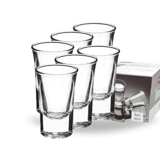 CONJUNTO 6 / 12 / 24 COPOS SHOT DOSE TEQUILA VODKA 40ML VIDRO JOGO KIT ATACADO