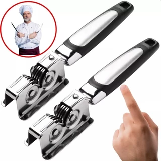 Afiador de Faca Profissional Aço Inoxidável Amolador de Faca 3 Afiadores Tesoura Lâmina e Canivete em Oferta na Shopee