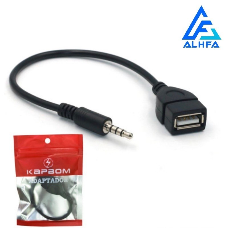 Cabo Adaptador P2 P3 X Usb Fêmea pendrive Celular Veicular MP3 MP4 Auxiliar