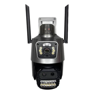 Camera Wifi Segurança 8mp 4k Lente Dupla Zoom Vigilância