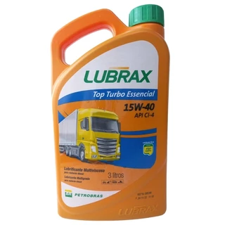 Galão com 3 Litros de Óleo para Motor Top Turbo Essencial 15w40 API CI-4