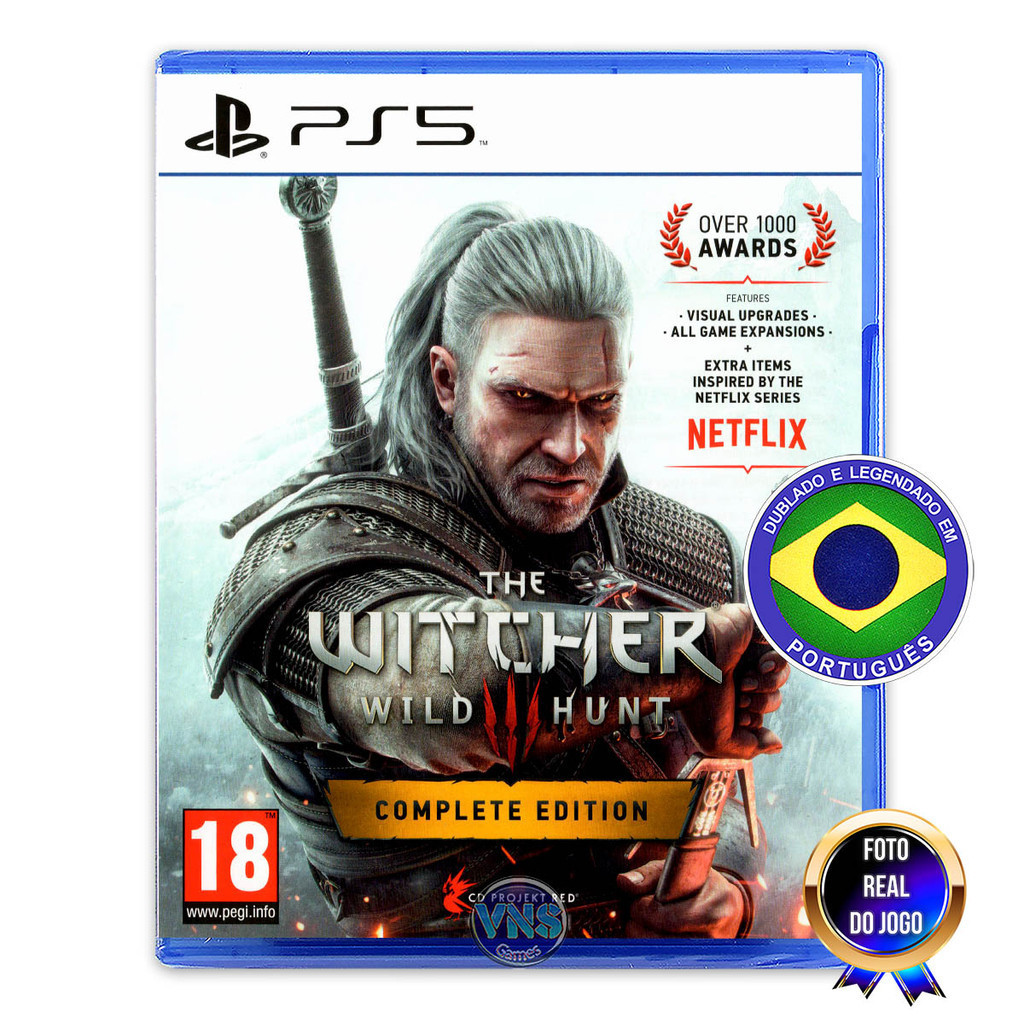 The Witcher 3: Wild Hunt - Complete Edition - PS5 - Mídia Física Novo Lacrado