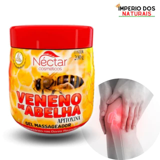 1 Pote Gel Massageador Abelha 200g Néctar Cosmeticos - 100% Original