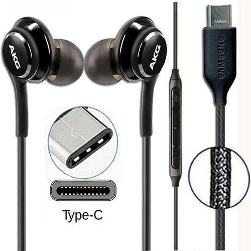 Fone De Ouvido Tipo C Para Galaxy S20 S21 S22 A80 Note 10 20