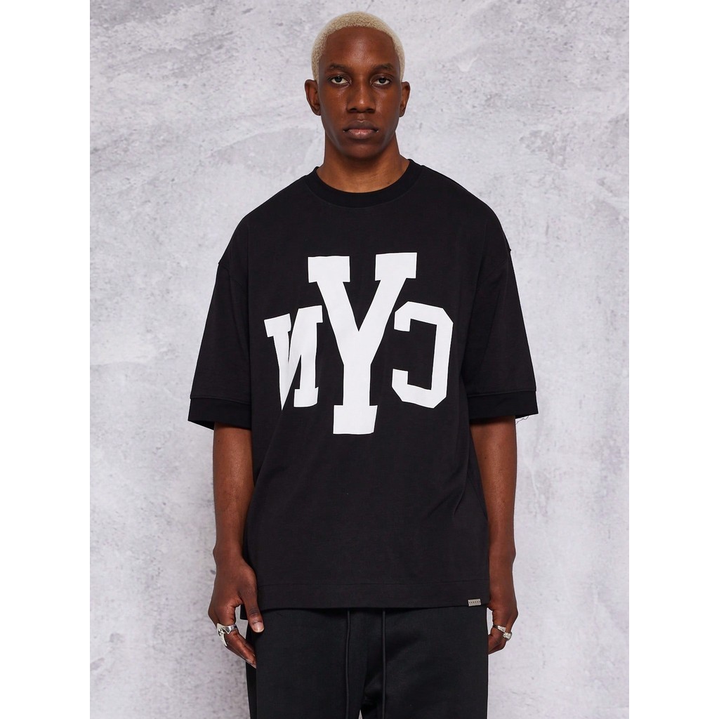 SUMWON Camiseta Oversized Com Impressão Gráfica