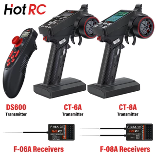 Transmissor HotRC CT-6A 8A DS600 6CH 8CH 2.4GHz Controlador Remoto Do Sistema De Rádio