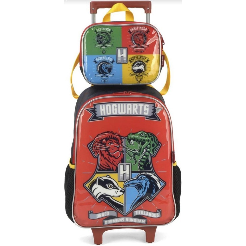 Kit Mochila de Rodinhas e Lancheira Luxcel Harry Potter | Shopee Brasil