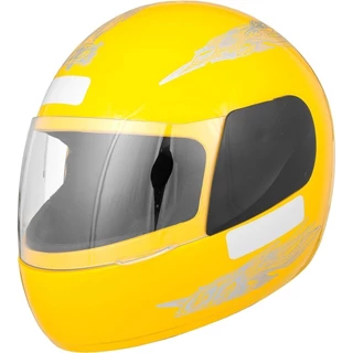 Capacete Fechado Pro Tork Amarelo com Viseira Transparente Resistente Confortavel Tamanho 58