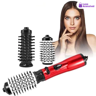Escova Rotativa Elétrica 2 Em 1 : Para Secar Cabelo E Pentear