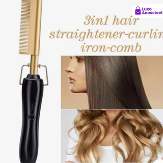 Prancha De Cabelo Portátil : Reto E Ondulado Com Tecnologia Cerâmica-Ferramenta De Viagem Profissional , Design A