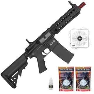 BASICO 02 - RIFLE AIRSOFT AEG M4 SA-F01 BLACK FLEX - SPECNA ARMS