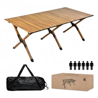 Ao ar livre dobrável da mesa de rolo de ovo mesa de acampamento mesa portátil de piquenique ate 6 Pessoas
