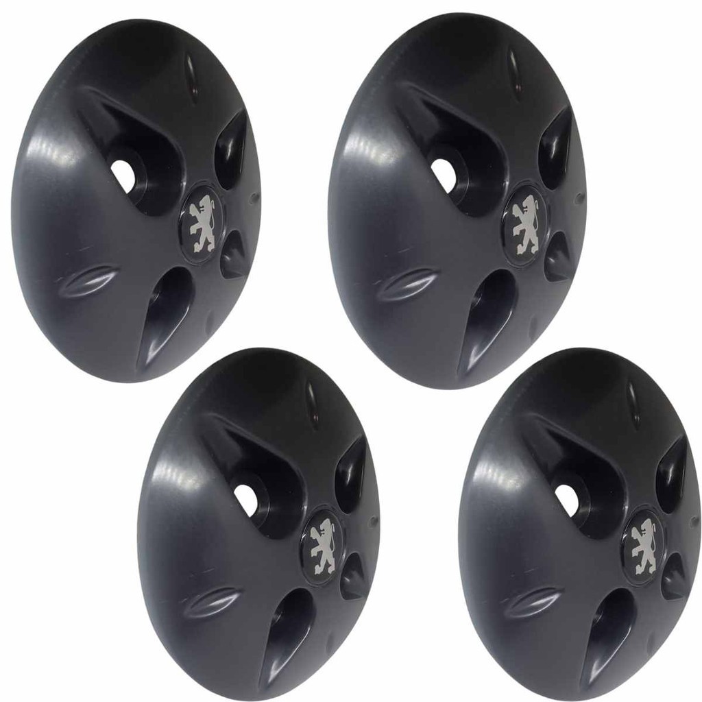 Jogo Calota Centrais Peugeot 206 207 208 emblema Resinado | Shopee