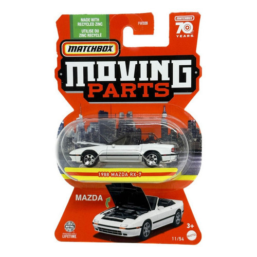 Miniatura Matchbox Moving Parts Abre Porta Capo Carrinho