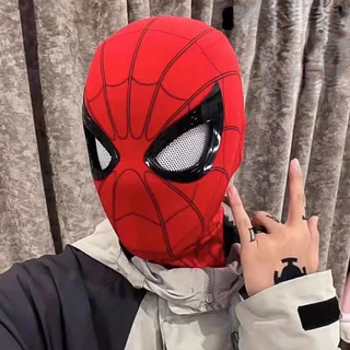Homem Aranha Peça De Cabeça Controle Remoto Elétrico Bluetooth Olhos Móveis Adultos Role-playing Máscara Capa Presente
