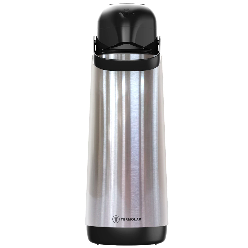 Garrafa Térmica Em Inox 1,8 Litros Café Leite Chá Quente Por Até 6 Horas Termolar