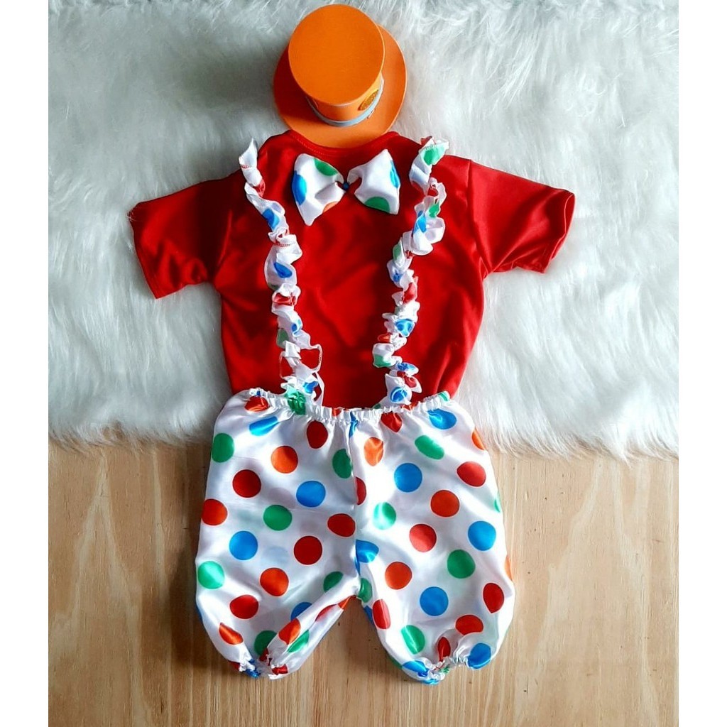 Fantasia Circo Palhaço Palhacinho Infantil Masculino | Shopee Brasil