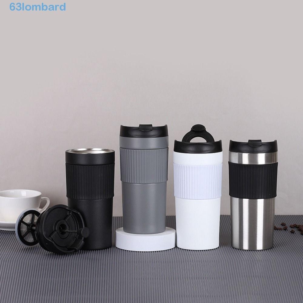 LOMBARD Xícaras De Café Para Prensa Francesa , Caneca De Parede Dupla Viagem Leve Com Isolamento A Vácuo Em Aço Inoxidável Reutilizável De Chá Home